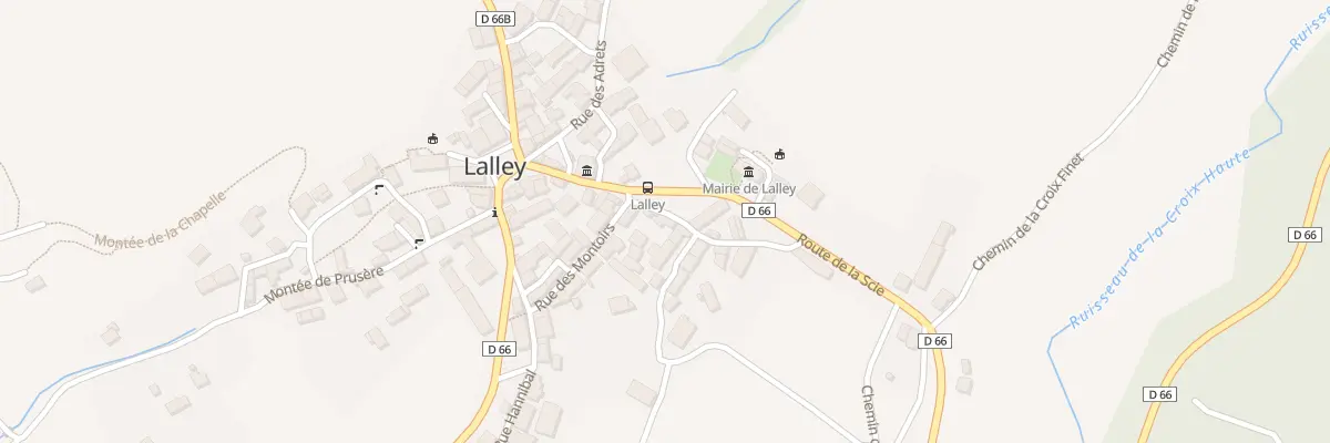 Plan du 34 Rue du Bassin de Sirene à Lalley
