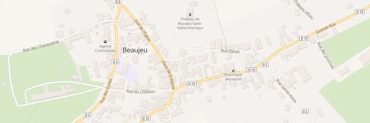 Plan du 2 Rue Haute à Beaujeu-Saint-Vallier-Pierrejux-et-Quitteur