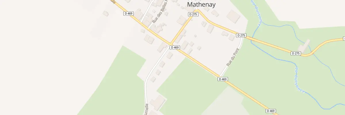Plan du 1 Rue de la Tournelle à Mathenay