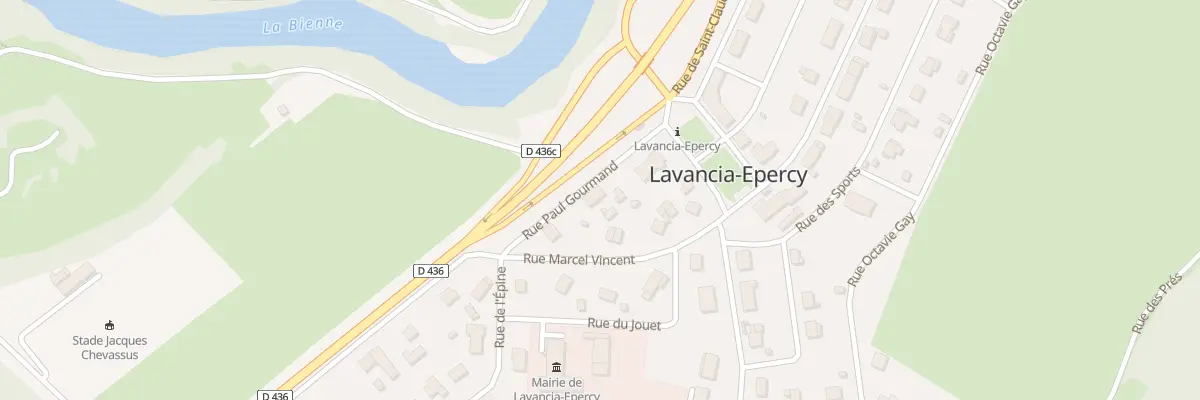 Plan du 1 Rue Paul Gourmand à Lavancia-Epercy