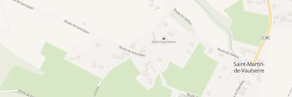Plan du 1 Pl de l’Eglise à Saint-Martin-de-Vaulserre