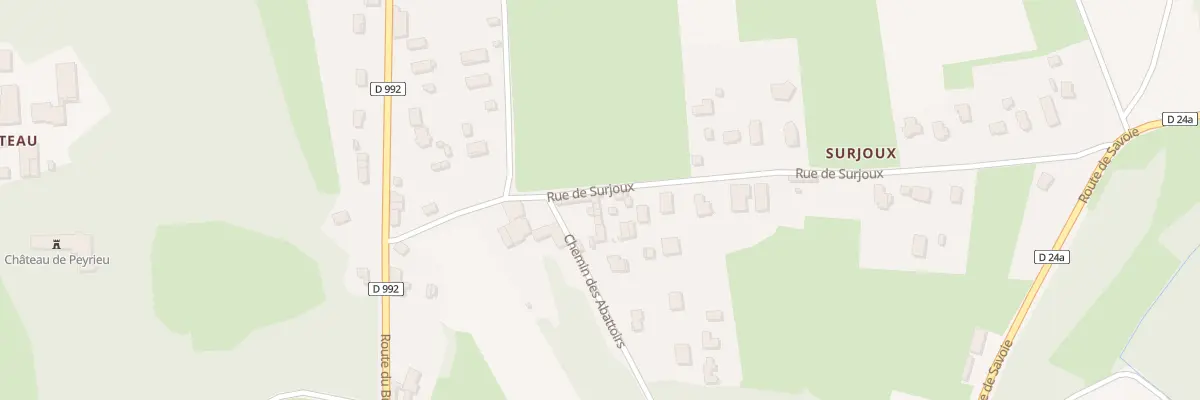 Plan du 427 Rue de Surjoux à Peyrieu