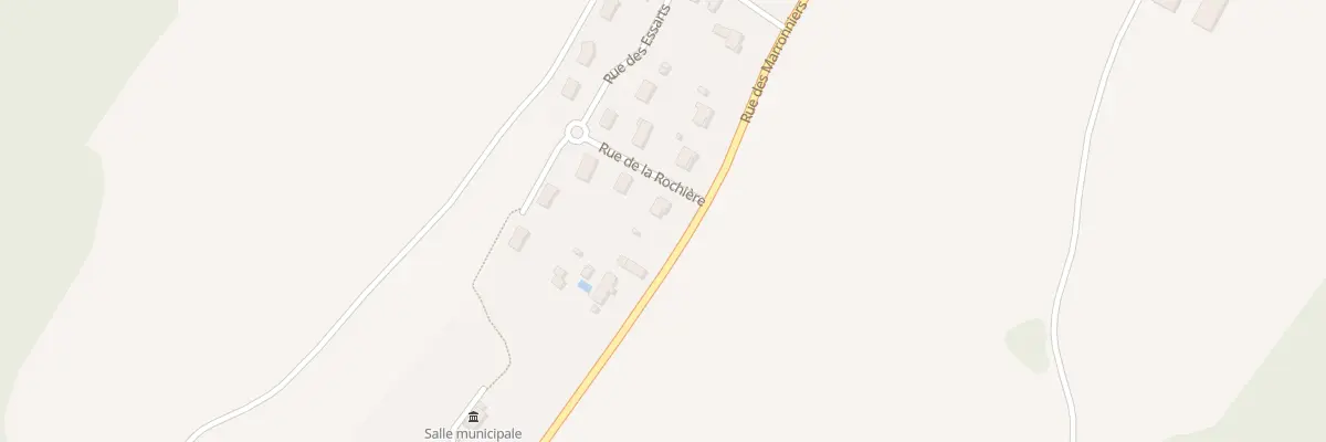 Plan du 1 Rue de la Rochière à Verges