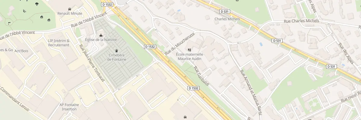 Plan du 25 Rue Garibaldi à Fontaine