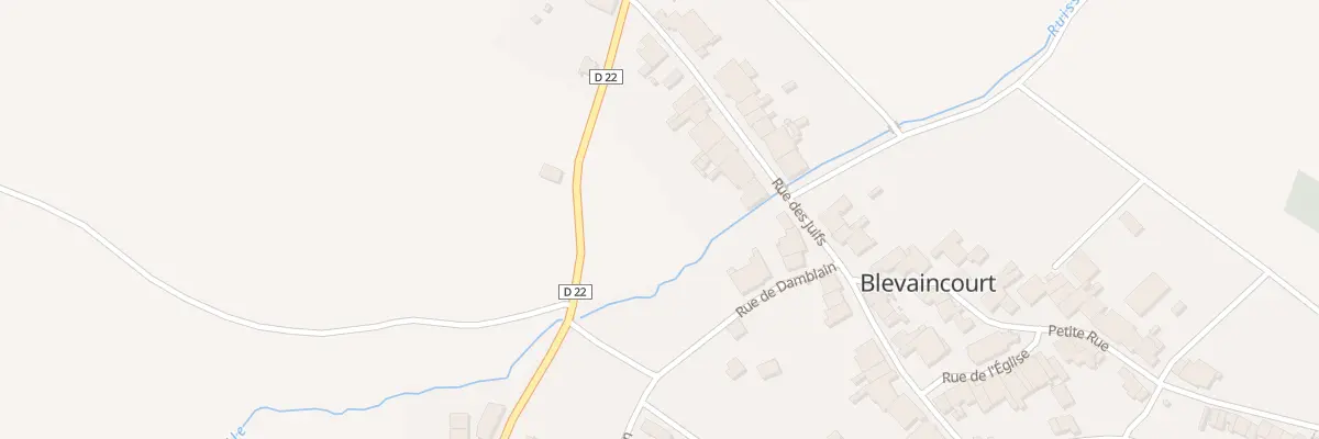 Plan du 7 Rue des Juifs à Blevaincourt