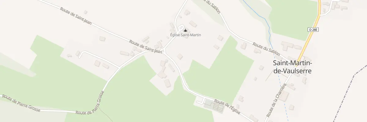 Plan du 260 Rte de l’Eglise à Saint-Martin-de-Vaulserre