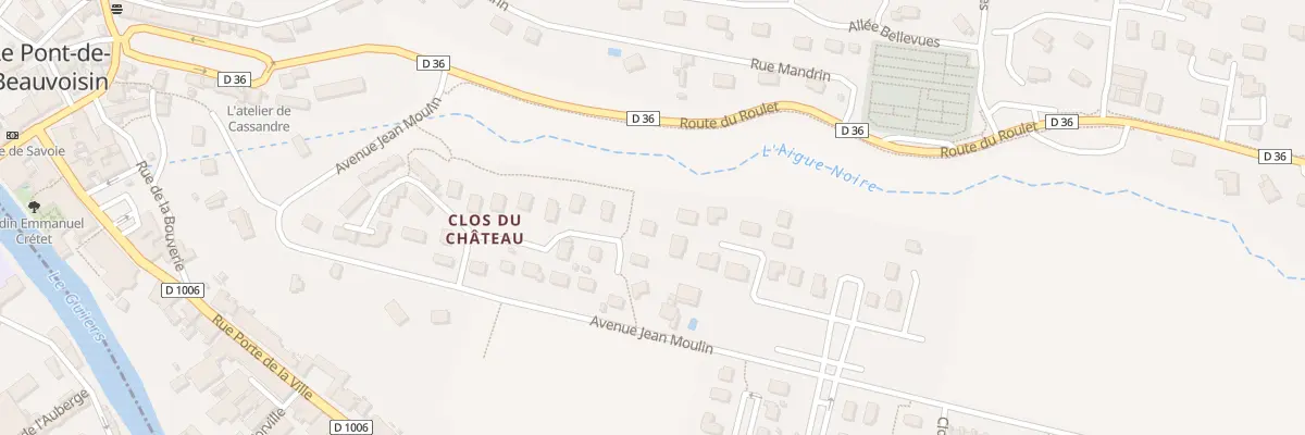 Plan du 20F Le Chateau au Pont-de-Beauvoisin