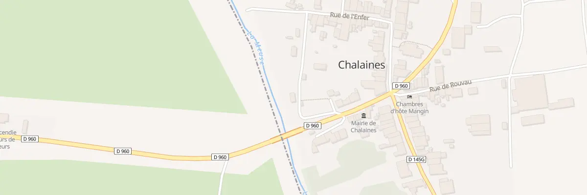 Plan du 1 Rue du Lavoir à Chalaines