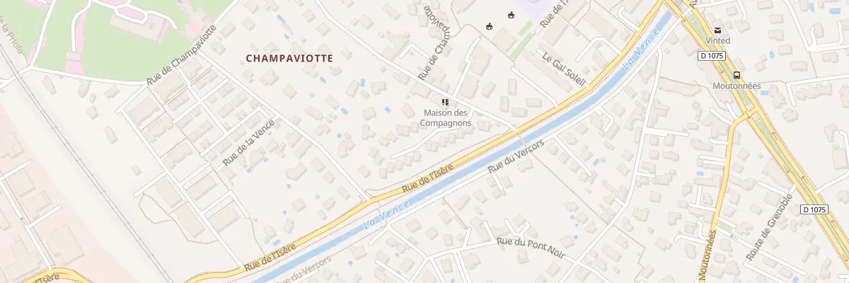 Plan du 1 Rue de Champaviotte à Saint-Égrève