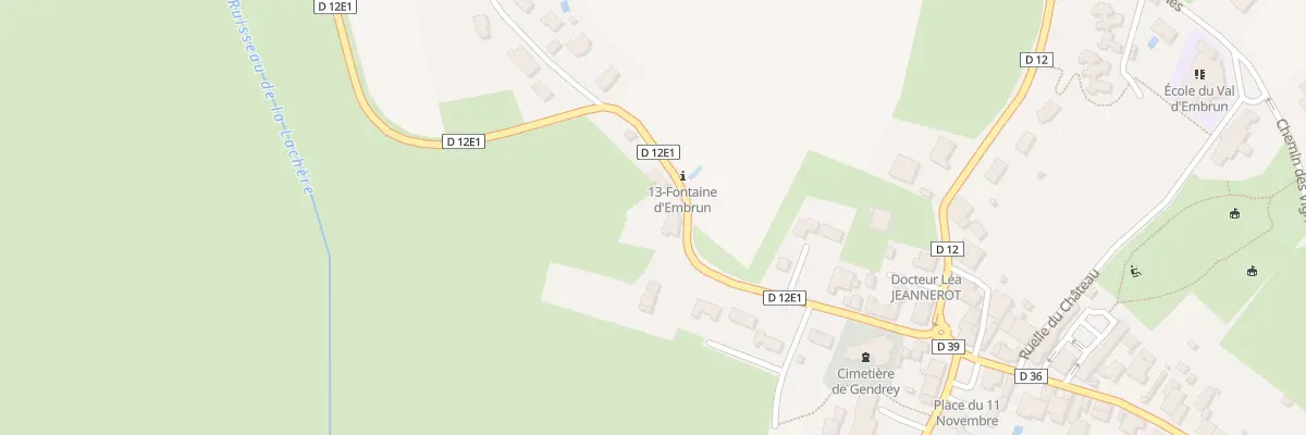 Plan du 5 Rue Fontaine d’Embrun à Gendrey