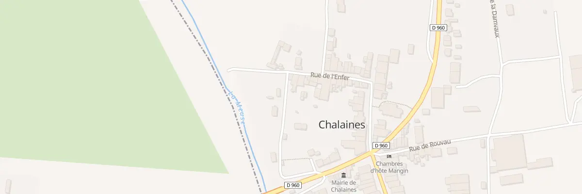 Plan du 25 Rue de l’Enfer à Chalaines