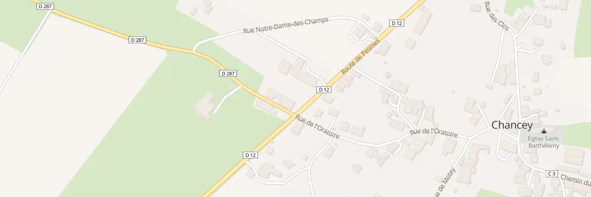 Plan du 3 Rte de Pesmes à Chancey