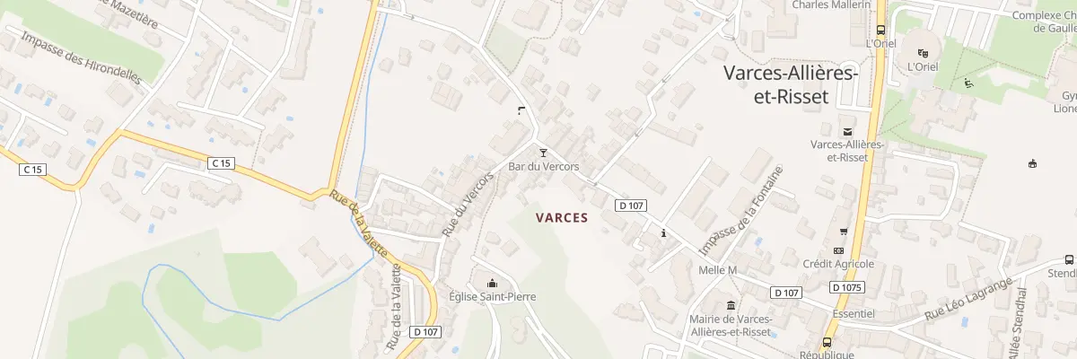 Plan du 5440 Rue Jean Jaurès à Varces-Allières-et-Risset