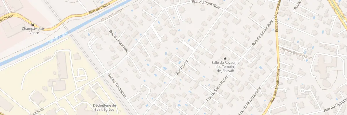 Plan du 40 Rue Paviot à Saint-Égrève