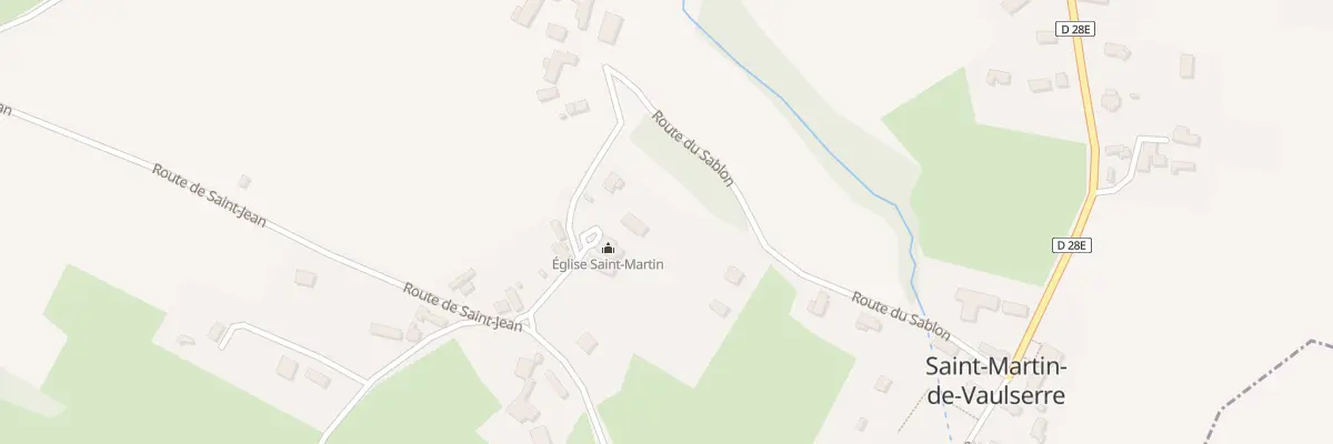 Plan du 6 Rte du Sablon à Saint-Martin-de-Vaulserre