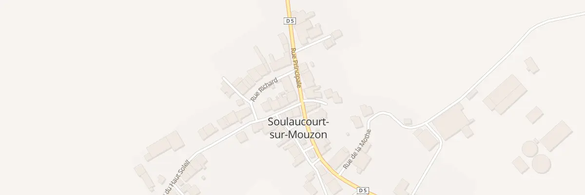 Plan du 1 Rue du Haut Soleil à Soulaucourt-sur-Mouzon
