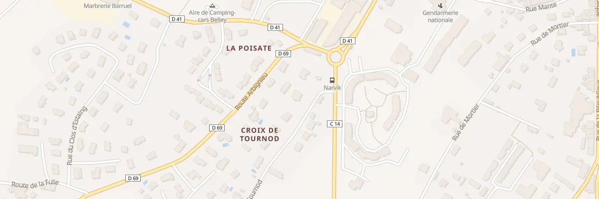 Plan du 32 Rue de Tournod à Belley