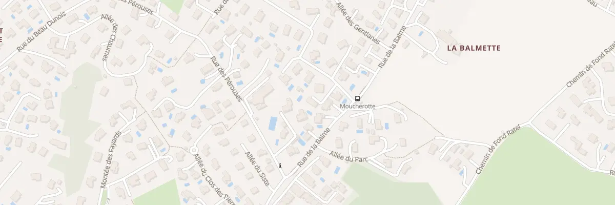Plan du 1E Rue du Moucherotte à Claix