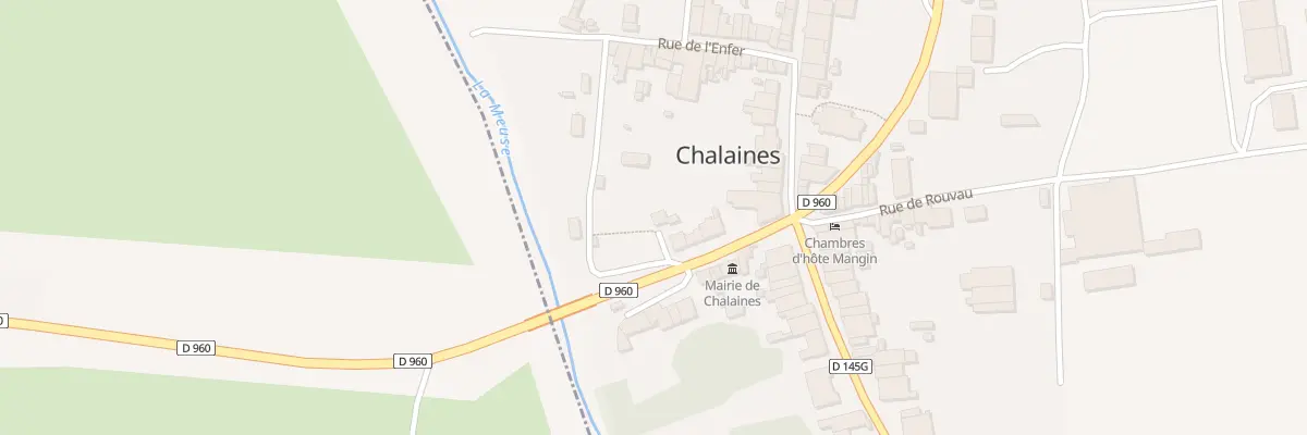 Plan du 2 Rue du Lavoir à Chalaines