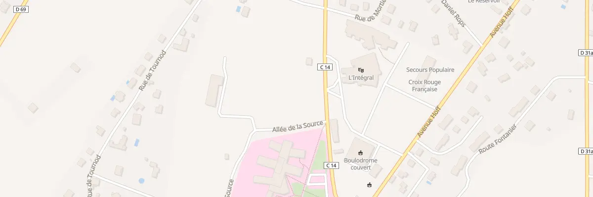 Plan du 40 All de la Source à Belley