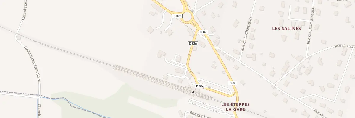 Plan du 108 Rue de la Gare au Pont-de-Beauvoisin