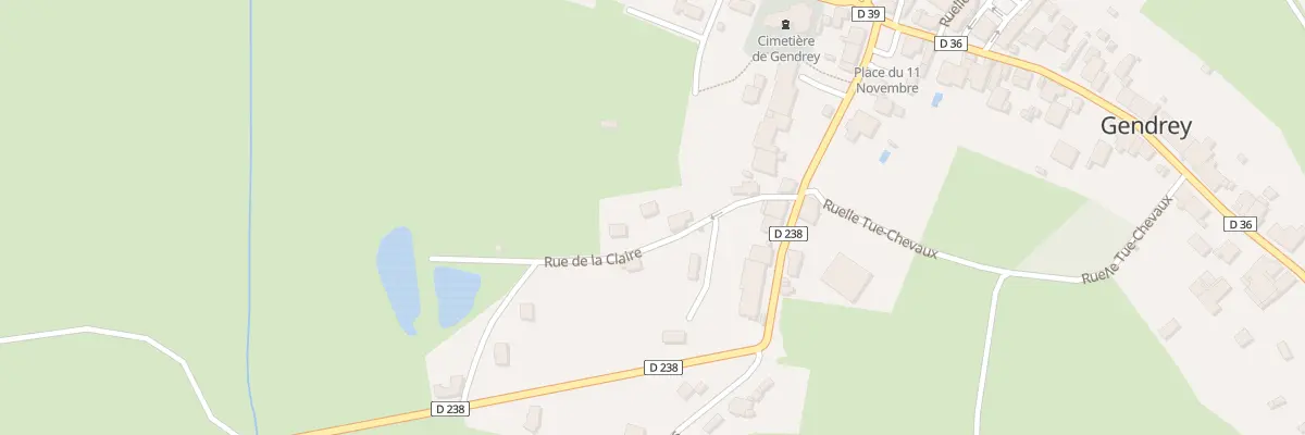 Plan du 10 Rue de la Claire à Gendrey
