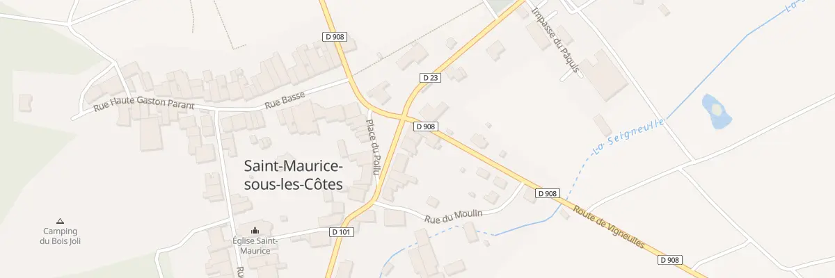 Plan du 3 Av du Gen Le Lorrain à Saint-Maurice-sous-les-Côtes