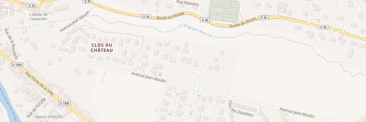 Plan du 8 Av Jean Moulin au Pont-de-Beauvoisin