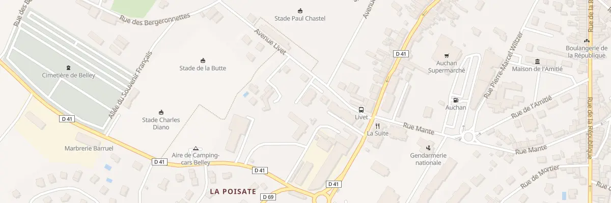 Plan du 85 Av Livet à Belley