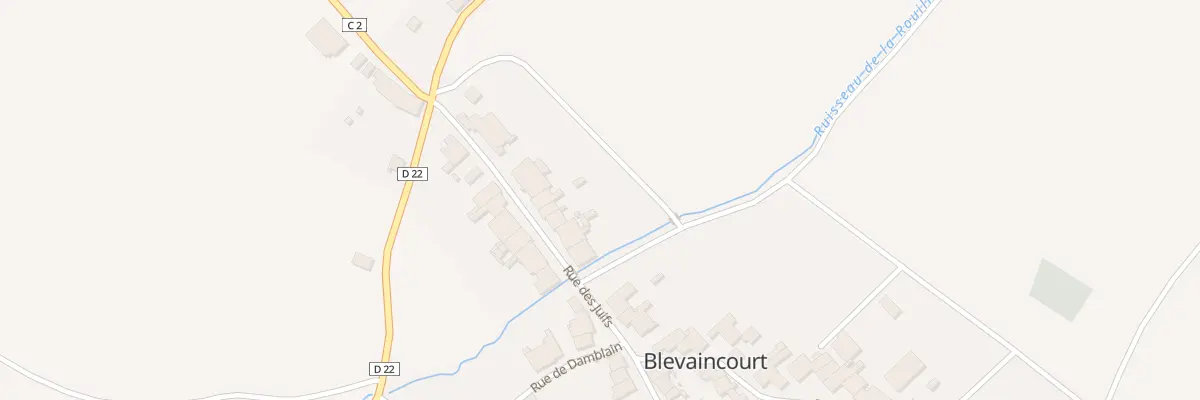 Plan du 14 Rue des Juifs à Blevaincourt