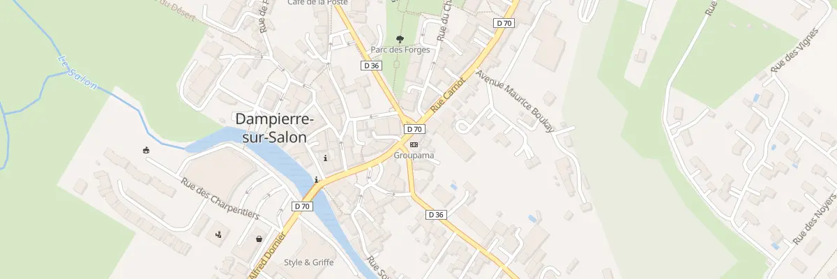 Plan du 14 Rue Carnot à Dampierre-sur-Salon
