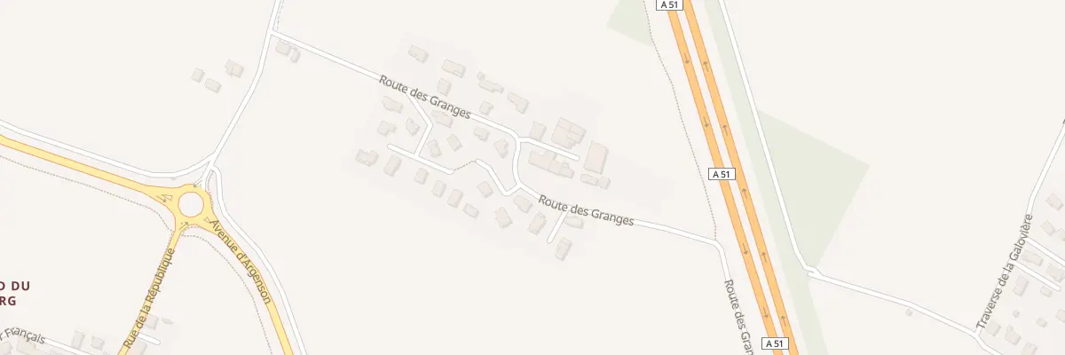 Plan du 722A Rte des Granges à Vif