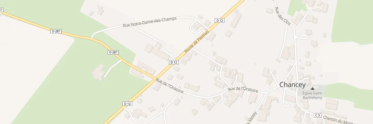 Plan du 4 Rte de Pesmes à Chancey