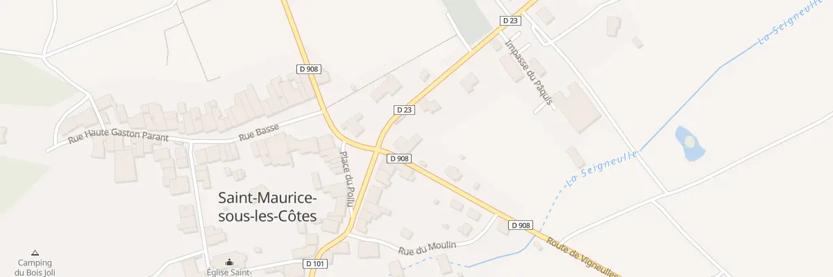 Plan du 2 Rte de Woel à Saint-Maurice-sous-les-Côtes