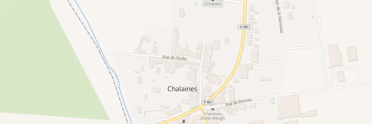 Plan du 9 Rue de l’Enfer à Chalaines