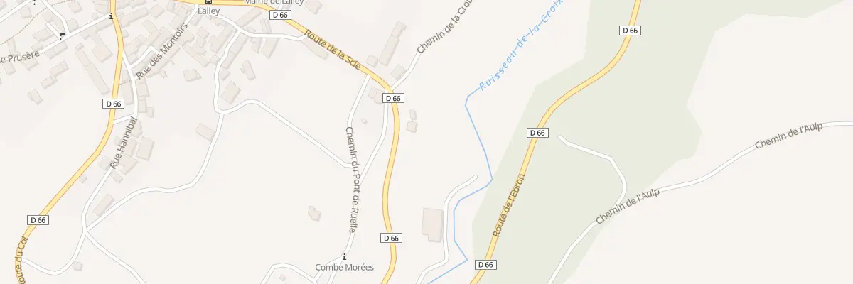 Plan du 5203 Cote des Morees à Lalley