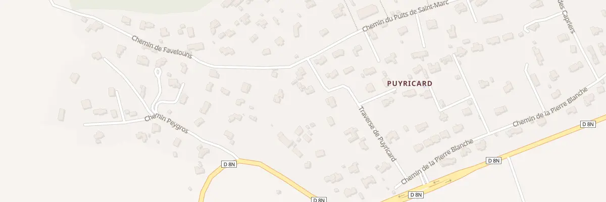 Plan du 12 Tra de Puyricard à Cuges-les-Pins