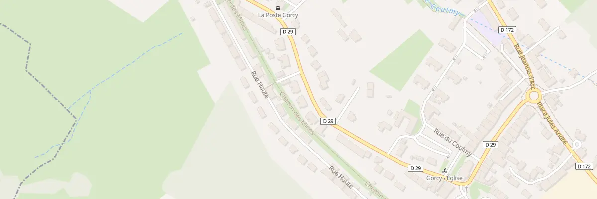 Plan du 45 Rue du Chateau à Gorcy
