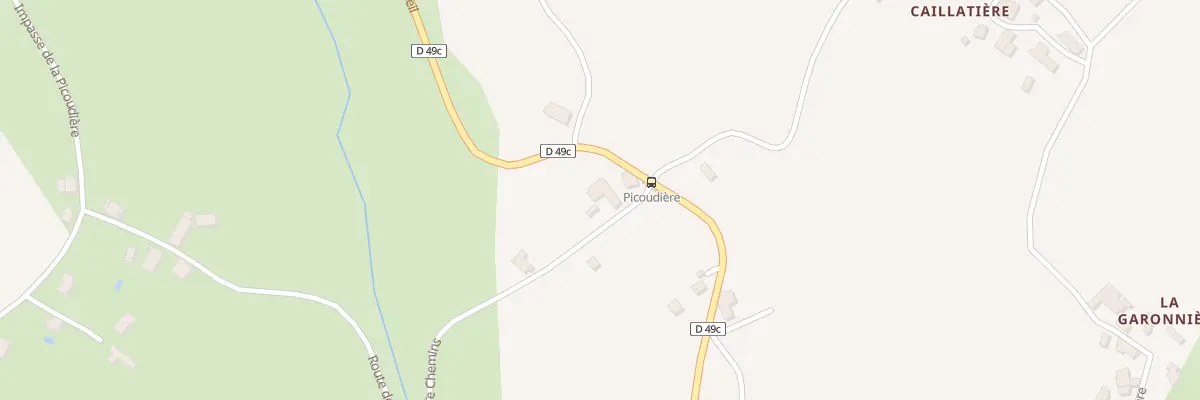 Plan du 1815 Rte des Quatre Chemins à Merlas