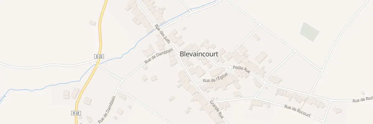 Plan du 3 Rue Grande Rue à Blevaincourt