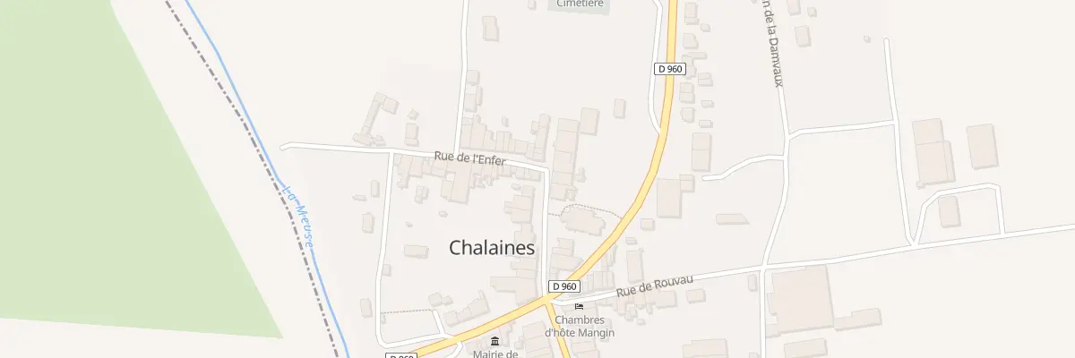 Plan du 1 Rue de l’Enfer à Chalaines