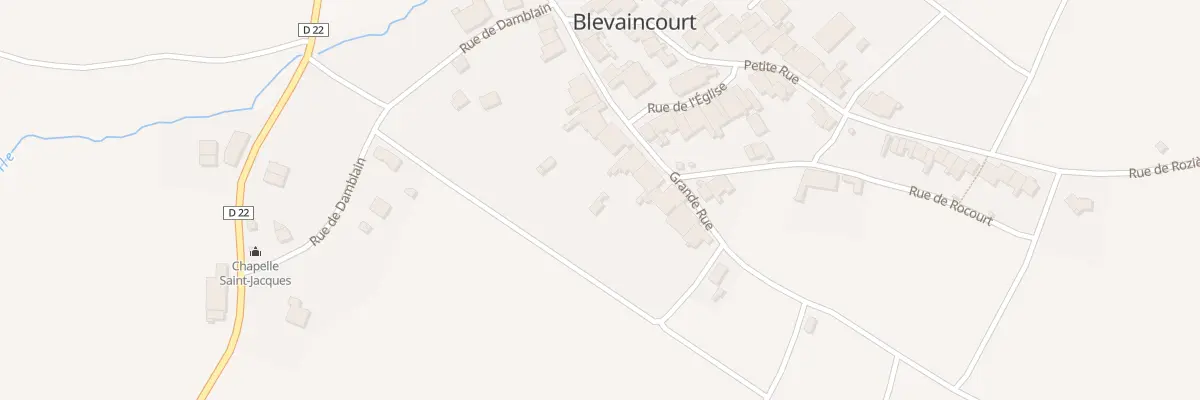Plan du 14 Rue Grande Rue à Blevaincourt
