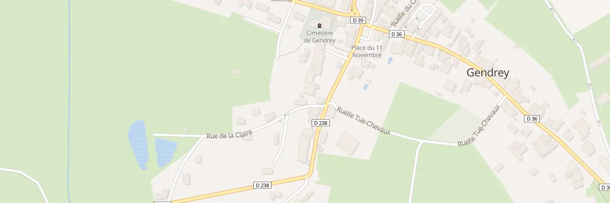 Plan du 2 Rue de la Claire à Gendrey