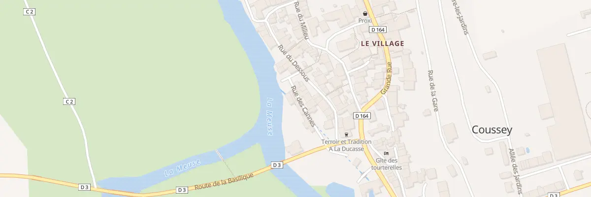 Plan du 7 Rue des Cannes à Coussey