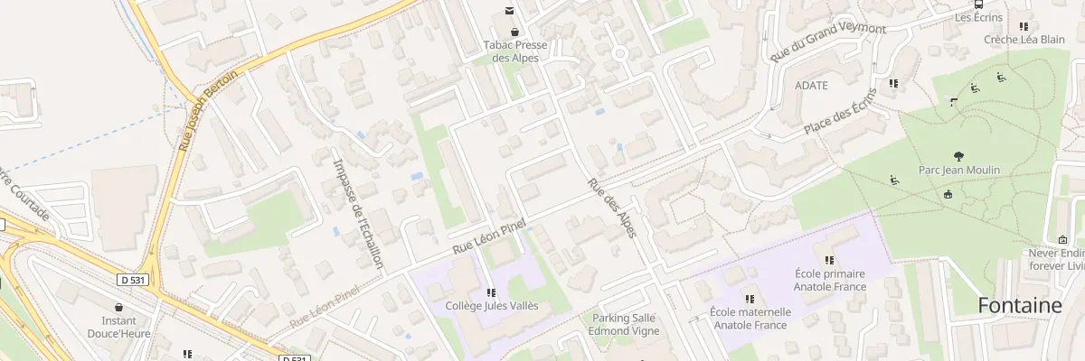 Plan du 2 Rue Léon Pinel à Fontaine