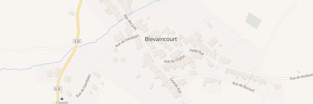 Plan du 7 Rue Grande Rue à Blevaincourt