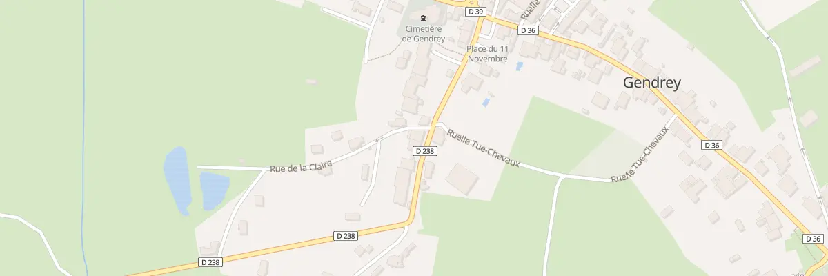 Plan du 16 Rue Fontaine des Auges à Gendrey