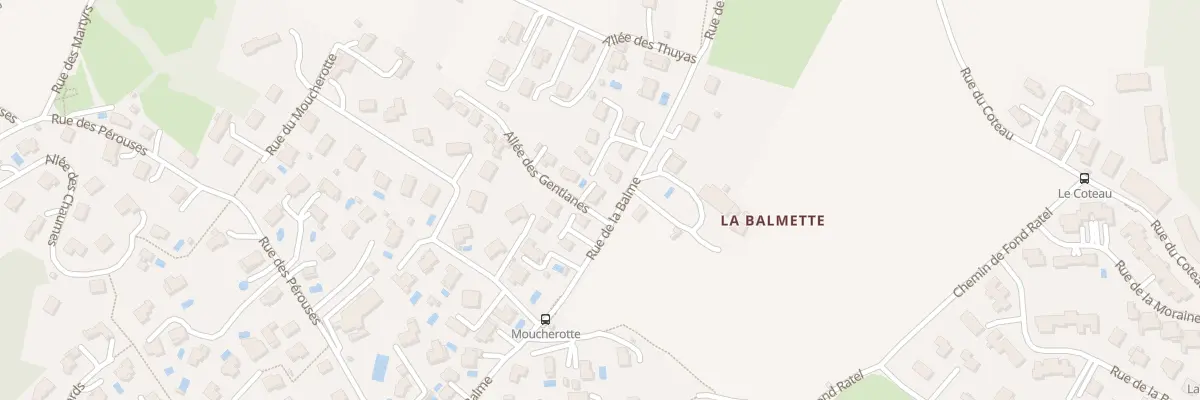 Plan du 2 All des Gentianes à Claix