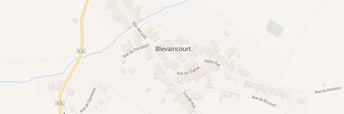 Plan du 5002 Ptr Petite Rue à Blevaincourt