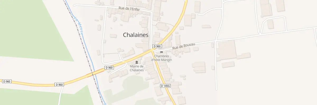 Plan du 2 Rue de Rouvau à Chalaines